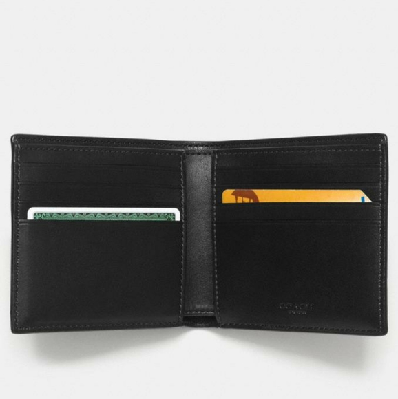 ⚜COACH Double Billfold Wallet In Signature Canvas - Picture 4 of 5